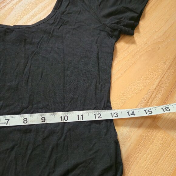 CQ by CQ Basic Large Black Short Sleeve Leotard - Picture 7 of 7